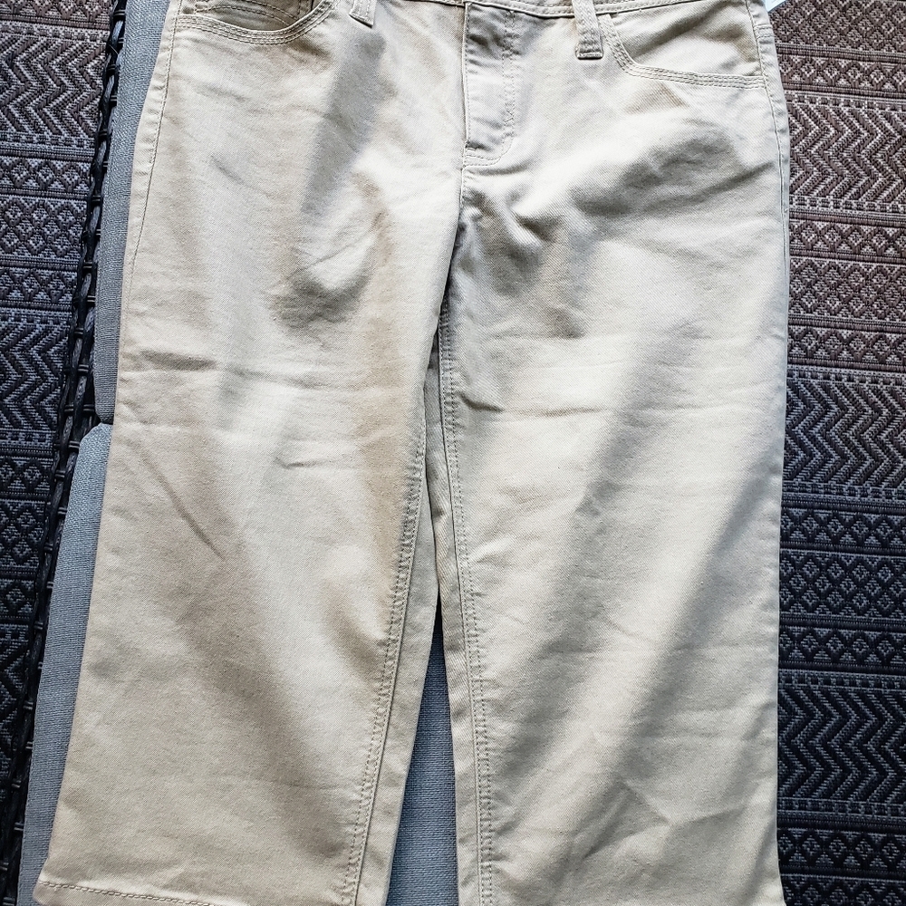 Baccini Capri's Tan Mid Rise Stretch With Pockets Size 12 - Picture 7 of 13